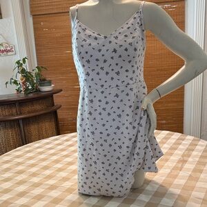 Hollister White and Black Floral Dress